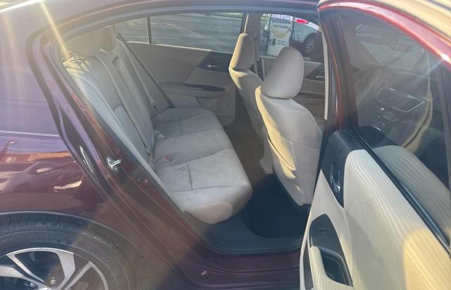 1HGCR2F41GA000779 - 2016 HONDA ACCORD LX BURGUNDY photo 6