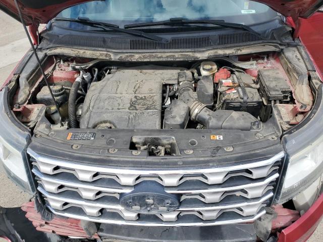 1FM5K7D86GGB73205 - 2016 FORD EXPLORER XLT მუქწითელი ფოტო 12