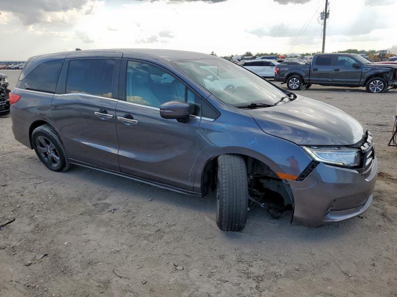 5FNRL6H51NB029257 - 2022 HONDA ODYSSEY EX GRAY photo 4