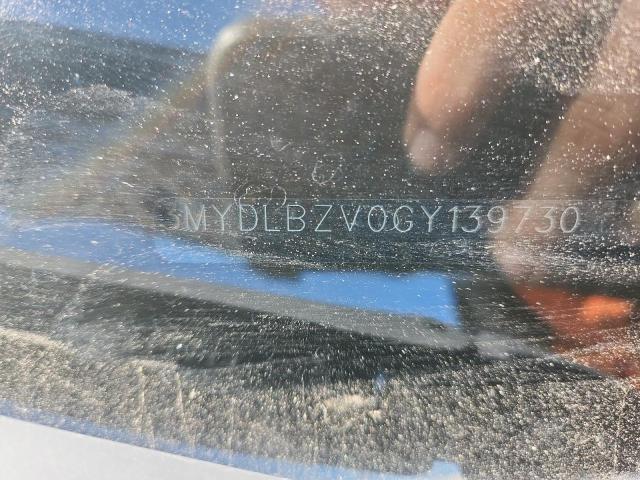 3MYDLBZV0GY139730 - 2016 TOYOTA SCION IA BLACK photo 12