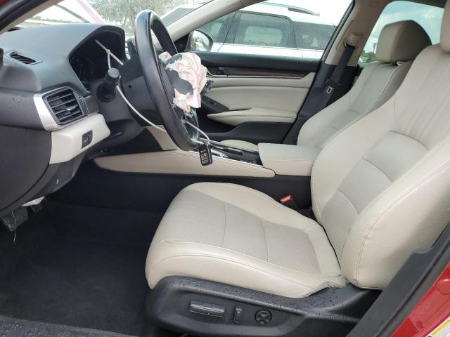 1HGCV1F51KA066708 - 2019 HONDA ACCORD EXL წითელი ფოტო 7