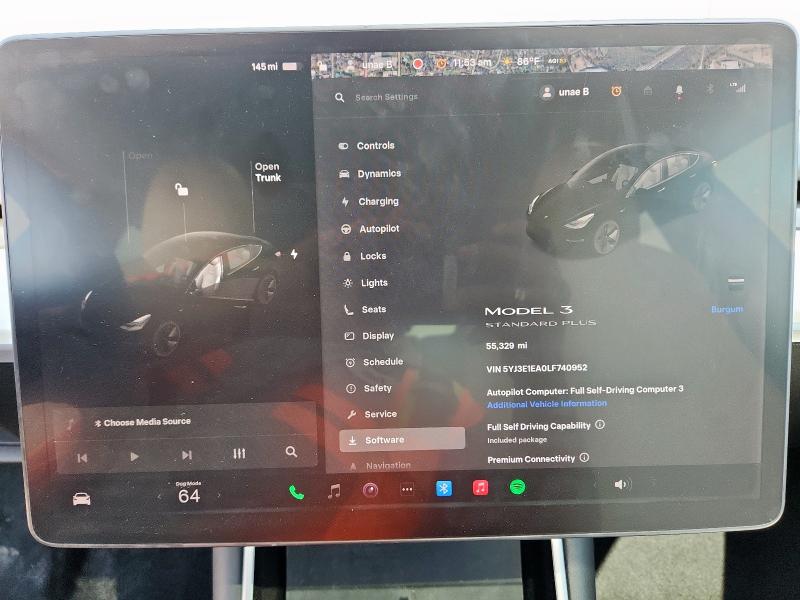 5YJ3E1EA0LF740952 - 2020 TESLA MODEL 3 Blau Foto 9