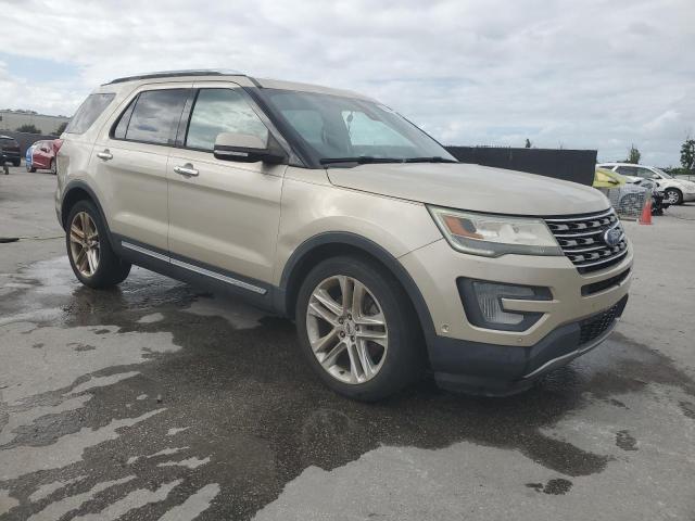1FM5K7F83HGE19819 - 2017 FORD EXPLORER LIMITED BEIGE photo 4