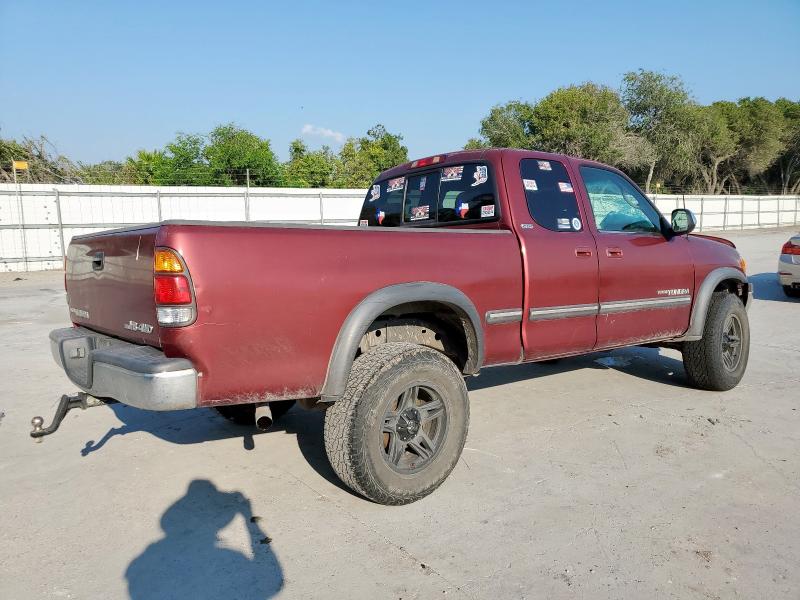 5TBBT44142S265166 - 2002 TOYOTA TUNDRA ACCESS CAB ბურგუნდია ფოტო 3