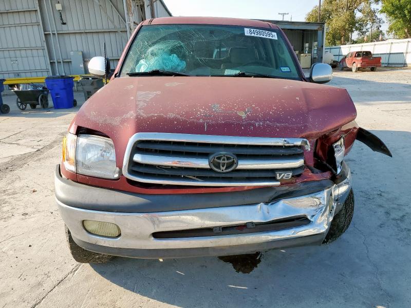 5TBBT44142S265166 - 2002 TOYOTA TUNDRA ACCESS CAB ბურგუნდია ფოტო 5