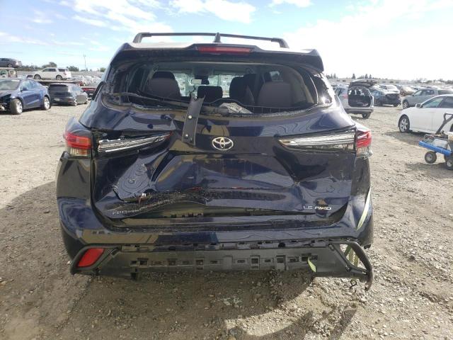 5TDBZRBH3NS596683 - 2022 TOYOTA HIGHLANDER L Көк фото 6