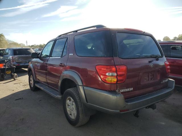 5TDBT44A63S142591 - 2003 TOYOTA SEQUOIA SR5 MAROON photo 2