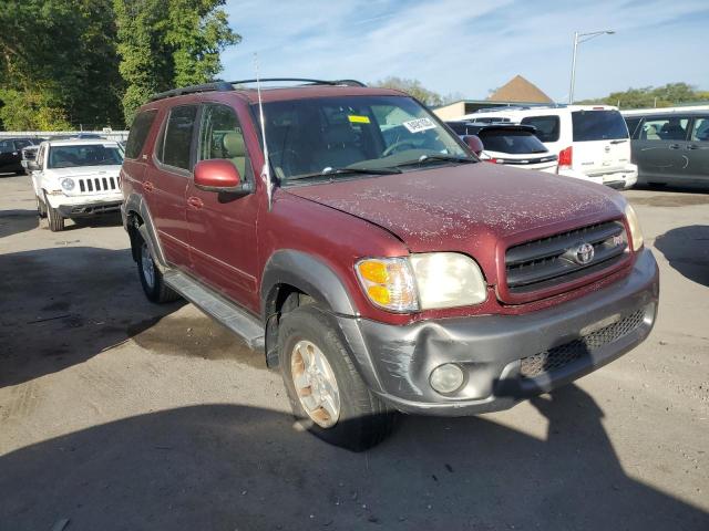 5TDBT44A63S142591 - 2003 TOYOTA SEQUOIA SR5 MAROON photo 4