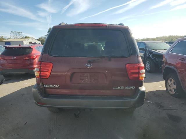5TDBT44A63S142591 - 2003 TOYOTA SEQUOIA SR5 MAROON photo 6