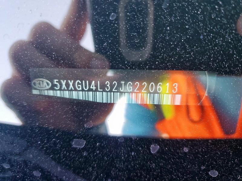 5XXGU4L32JG220613 - 2018 KIA OPTIMA EX BLACK photo 12