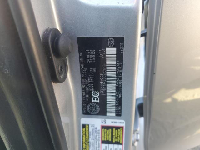 4T1G11AK2LU922618 - 2020 TOYOTA CAMRY SE SILVER photo 13