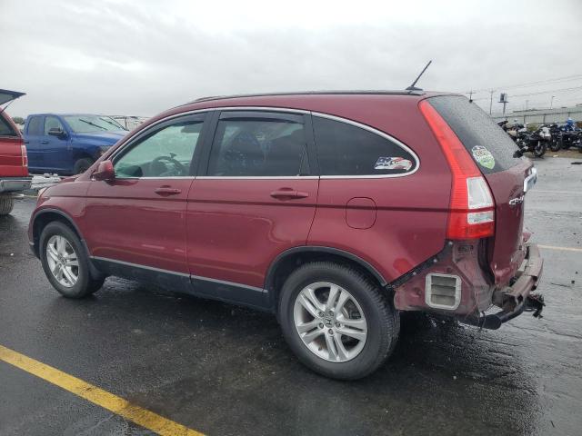 5J6RE4H77BL071435 - 2011 HONDA CR-V EXL BURGUNDY photo 2