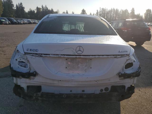 55SWF4KB6FU066222 - 2015 MERCEDES-BENZ C 300 4MATIC WHITE photo 6