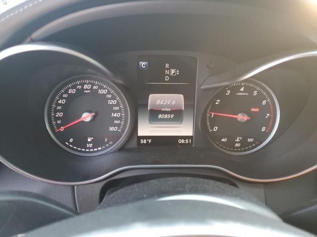 55SWF4KB6FU066222 - 2015 MERCEDES-BENZ C 300 4MATIC WHITE photo 9