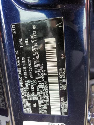 2T2BAMBA1RC029993 - 2024 LEXUS RX 350 BASE Կապույտ լուսանկար 13