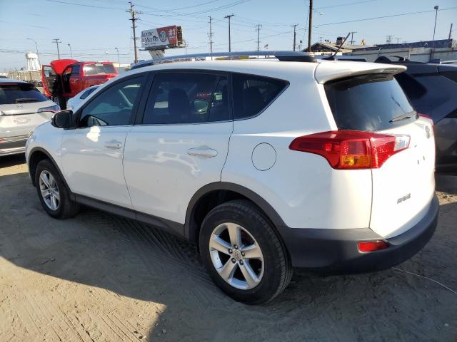 JTMWFREV1EJ020888 - 2014 TOYOTA RAV4 XLE WHITE photo 2