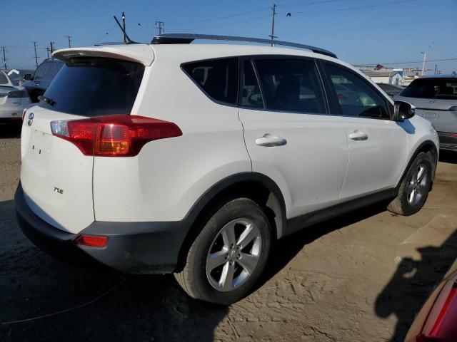 JTMWFREV1EJ020888 - 2014 TOYOTA RAV4 XLE WHITE photo 3