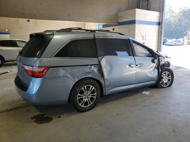 5FNRL5H69DB088431 - 2013 HONDA ODYSSEY EXL BLUE photo 3