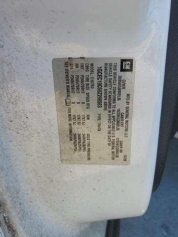 1GCEC19C69Z298563 - 2009 CHEVROLET SILVERADO C1500 WHITE photo 12