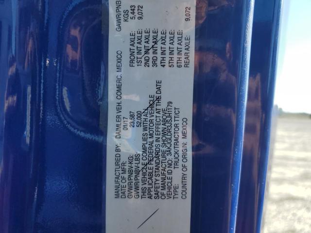 3AKJGLDR3JSJH1179 - 2018 FREIGHTLINER CASCADIA 1 أزرق صورة 10