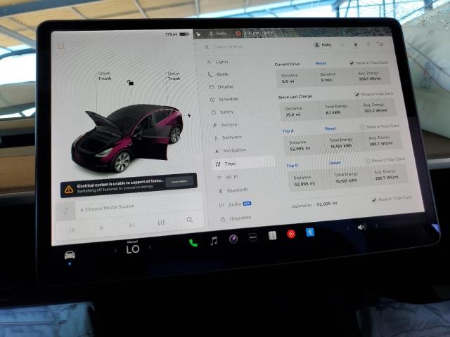 5YJYGDEEXMF213751 - 2021 TESLA MODEL Y 紫色 照片 9