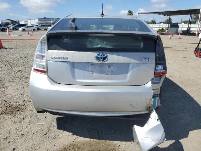 JTDKN3DU1A0037102 - 2010 TOYOTA PRIUS SILVER photo 6