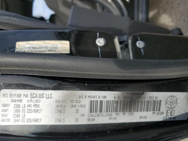 1C4NJCAB7HD124548 - 2017 JEEP COMPASS SPORT BLACK photo 13