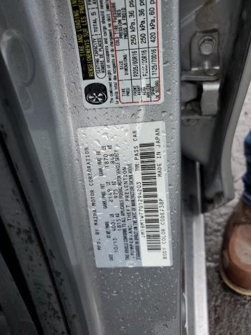 JM1BM1W77G1294203 - 2016 MAZDA 3 TOURING Արծաթագույն լուսանկար 12