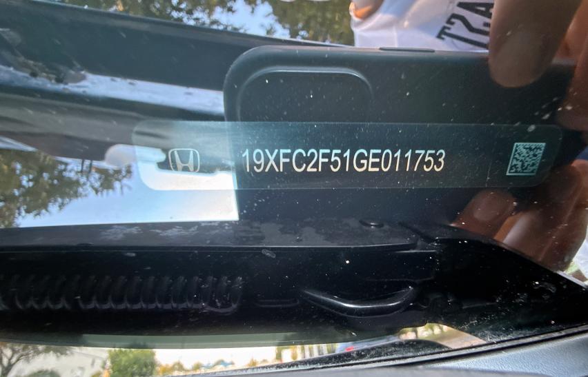 19XFC2F51GE011753 - 2016 HONDA CIVIC LX ლურჯი ფოტო 10