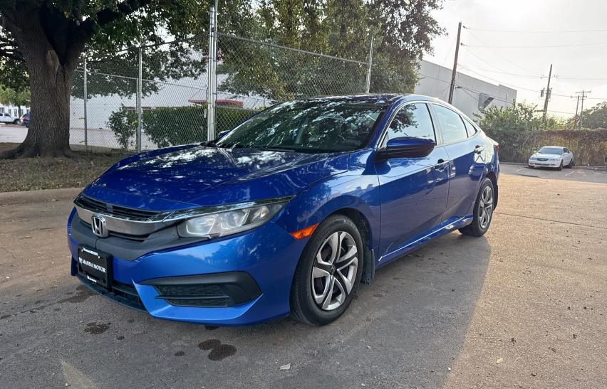 19XFC2F51GE011753 - 2016 HONDA CIVIC LX ლურჯი ფოტო 2