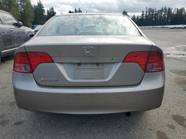 1HGFA16516L130281 - 2006 HONDA CIVIC LX ნაცრისფერი ფოტო 6