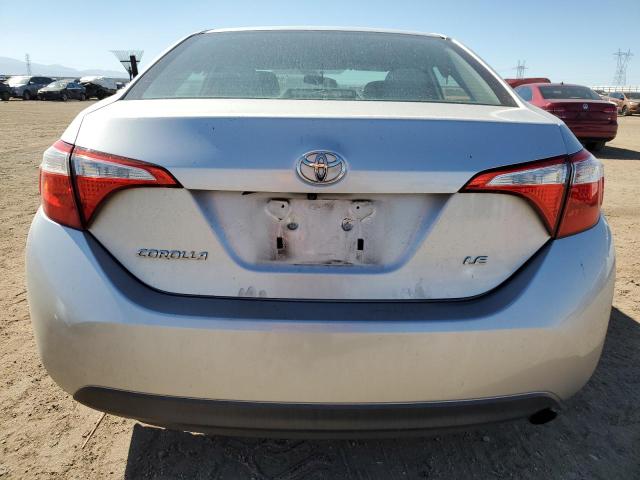 5YFBURHE8GP553738 - 2016 TOYOTA COROLLA L SILVER photo 6
