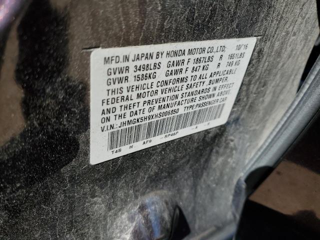 JHMGK5H9XHS006850 - 2017 HONDA FIT EX Bordo fotoğraf 12