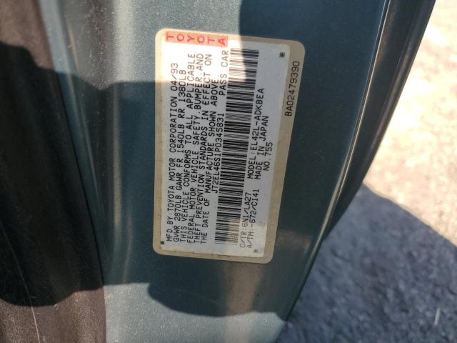 JT2EL46S1P0345831 - 1993 TOYOTA TERCEL STD 蓝色 照片 12