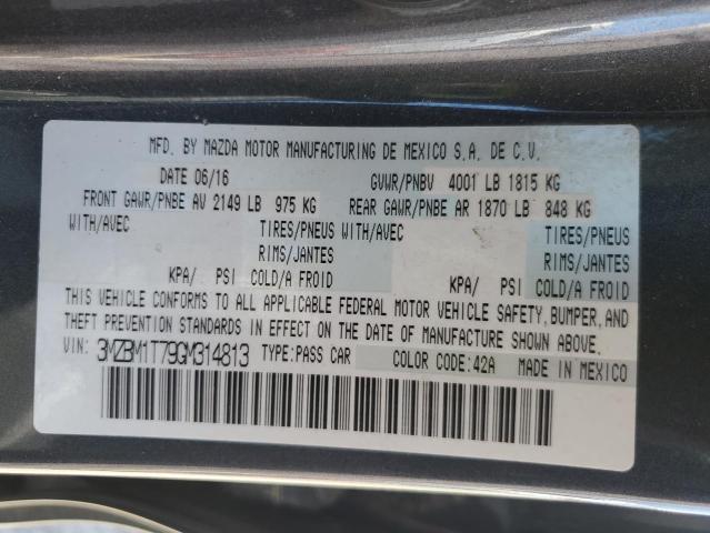 3MZBM1T79GM314813 - 2016 MAZDA 3 SPORT GRAY photo 13
