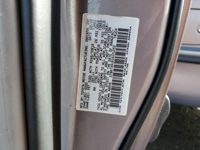 5TBRT34181S131252 - 2001 TOYOTA TUNDRA ACCESS CAB ნაცრისფერი ფოტო 12