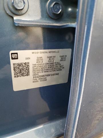 1G1ZD5ST6SF143382 - 2025 CHEVROLET MALIBU LT BLUE photo 12