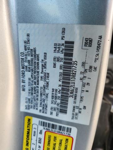 3LN6L2LU1DR821735 - 2013 LINCOLN MKZ HYBRID SILVER photo 12