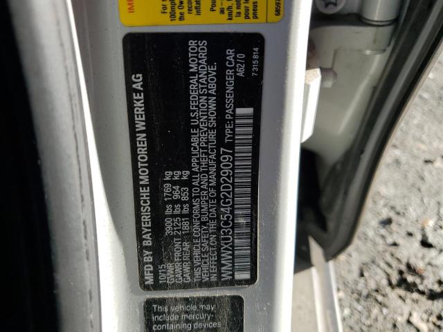 WMWXU3C54G2D29097 - 2016 MINI COOPER S 银色 照片 12