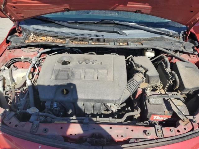 2T1BU4EE9BC649023 - 2011 TOYOTA COROLLA BASE Червоний фото 11