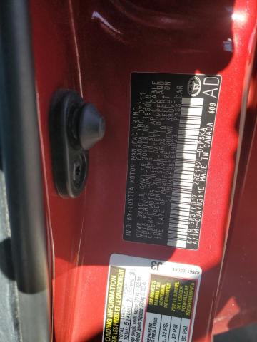 2T1BU4EE9BC649023 - 2011 TOYOTA COROLLA BASE Червоний фото 12