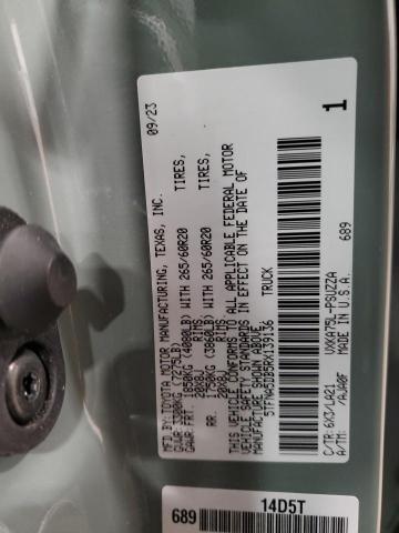 5TFNA5DB5RX139136 - 2024 TOYOTA TUNDRA CREWMAX PLATINUM GRAY photo 13