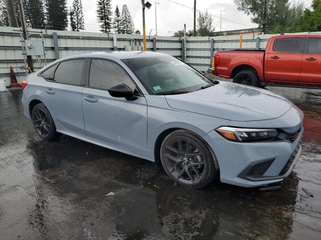 2HGFE2F53NH582562 - 2022 HONDA CIVIC SPORT GRAY photo 4