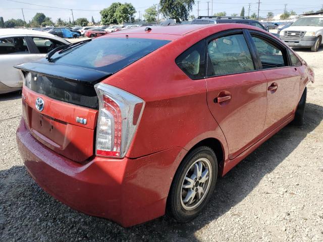 JTDKN3DU9C1612866 - 2012 TOYOTA PRIUS 红色 照片 3