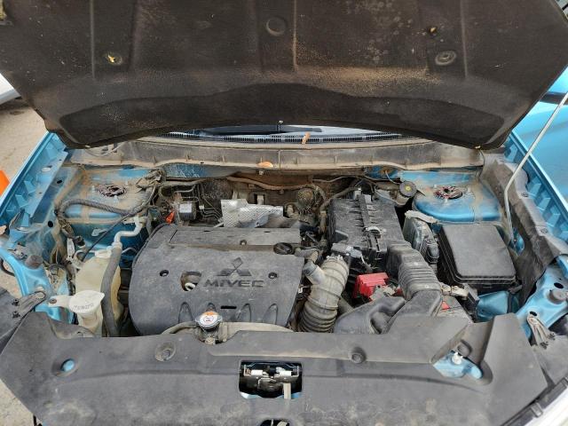 4A4AP3AUXDE018459 - 2013 MITSUBISHI OUTLANDER ES BLUE photo 12
