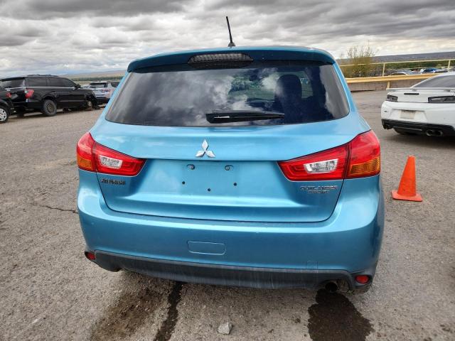 4A4AP3AUXDE018459 - 2013 MITSUBISHI OUTLANDER ES BLUE photo 6