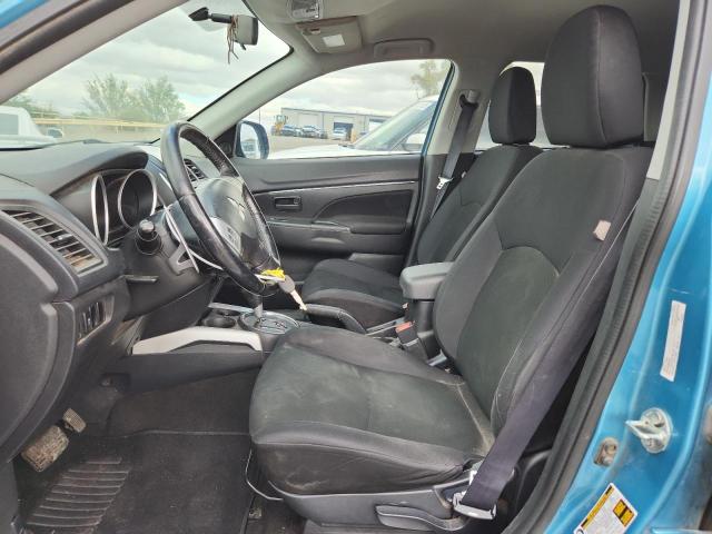 4A4AP3AUXDE018459 - 2013 MITSUBISHI OUTLANDER ES BLUE photo 7