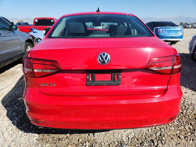 3VW2K7AJ3FM357341 - 2015 VOLKSWAGEN JETTA BASE RED photo 6