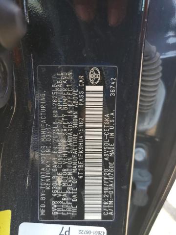 4T1BF1FK9HU415162 - 2017 TOYOTA CAMRY LE BLACK photo 12