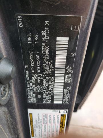 JTEBU5JR9K5620161 - 2019 TOYOTA 4RUNNER SR5/SR5 PREMIUM Մոխրագույն լուսանկար 12